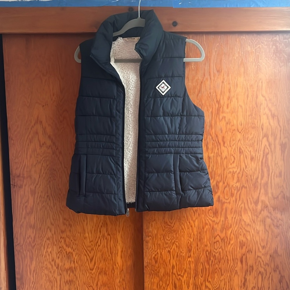 Hollister, Navy Blue Vest, Size Large